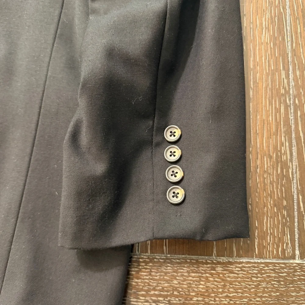 Ralph Lauren‎ 100% Wool Men’s Blazer Suit Jacket Sport Coat 46R Black 2-Button